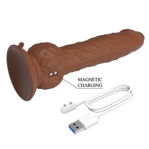 Pretty Love Eren — Thrusting Vibrator, Silicone, Brown — Realistic Vibrators — view 7