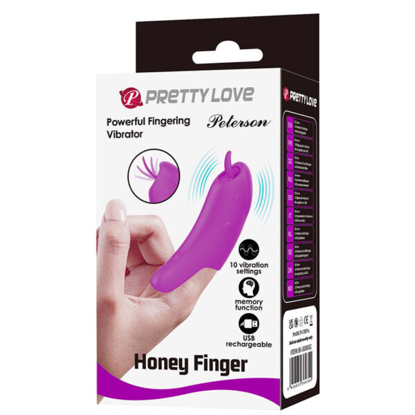 Pretty Love Peterson Honey — Finger Vibrator, Silicone, Purple — Finger Vibrators — view 5