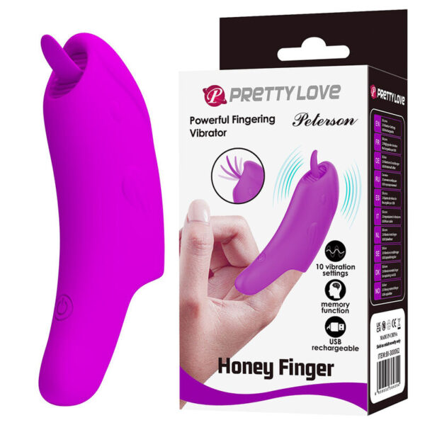 Pretty Love Peterson Honey — Finger Vibrator, Silicone, Purple — Finger Vibrators — view 4