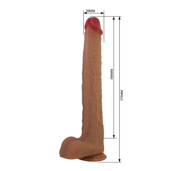 Pretty Love Terin Plus — Realistic Dildo, Silicone, 37.6 cm — Dildos — view 4