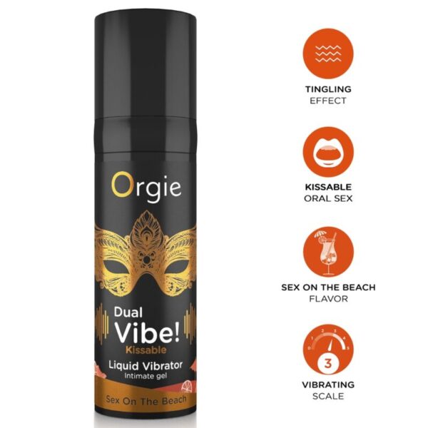 Orgie Dual Vibe Sex on the Beach — Tingling Gel, 15 ml — Arousal Gels for Women