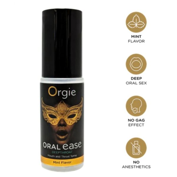 Orgie Oral Ease — Oral Sex Spray, Mint — Aphrodisiacs & Edibles