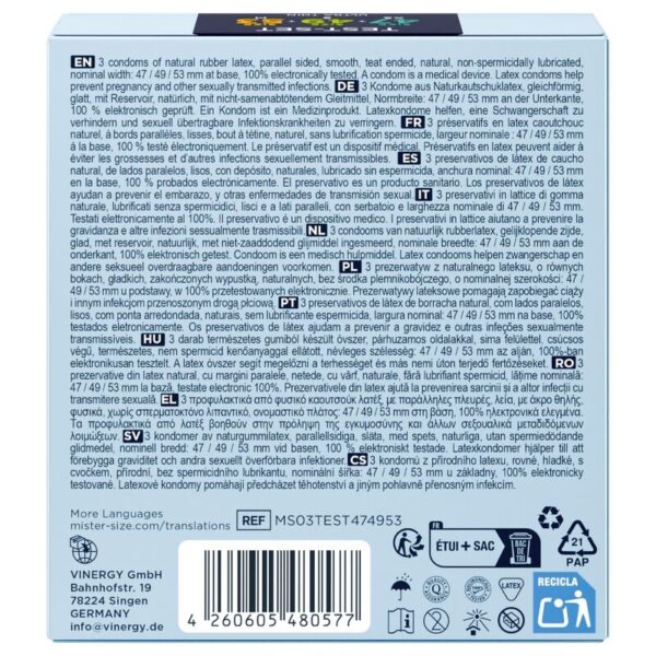 Mister Size 47-49-53 — Condoms, 3 Pack — Condom 3 Packs — view 4