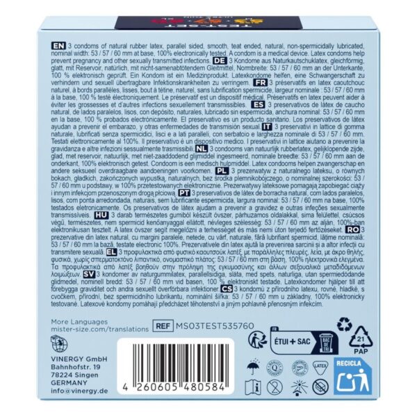 Mister Size 53-57-60 — Condoms, 3 Pack — Condom 3 Packs — view 4