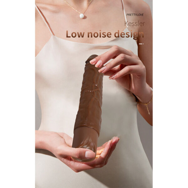 Pretty Love Kessler — Thrusting Vibrator, Rechargeable, Brown — Realistic Vibrators — view 4