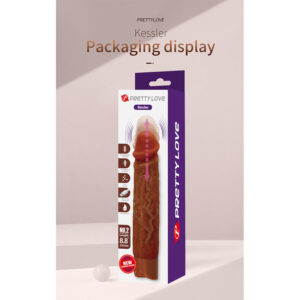 Pretty Love Kessler — Thrusting Vibrator, Rechargeable, Brown — Realistic Vibrators — view 3