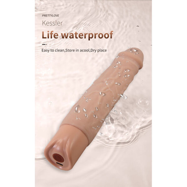 Pretty Love Kessler — Thrusting Vibrator, Rechargeable, Natural — Realistic Vibrators — view 4
