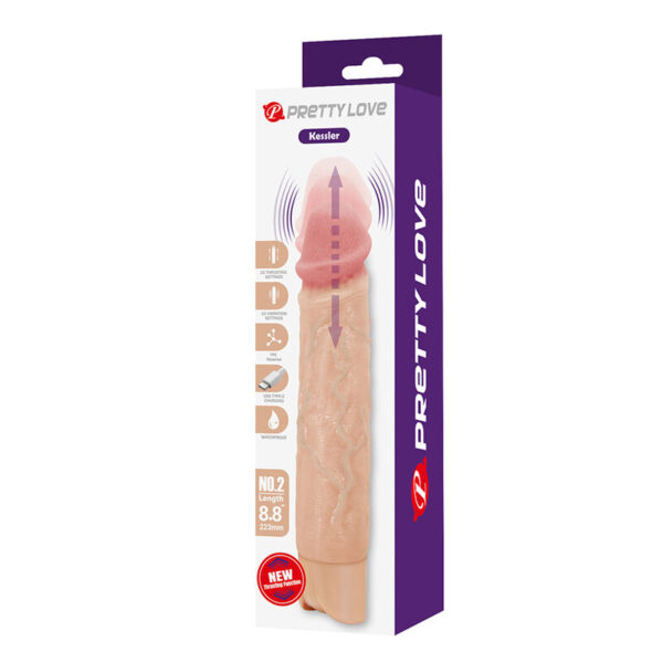 Pretty Love Kessler — Thrusting Vibrator, Rechargeable, Natural — Realistic Vibrators — view 7