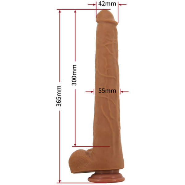 Pretty Love Viggo — Realistic Dildo, Suction Cup, 36.5 cm, Brown — Dildos — view 6