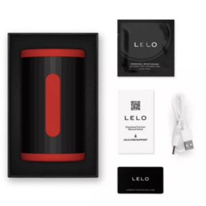 LELO F2S Double Sonic — Male Masturbator, App-Controlled, Red — Automatic Masturbators — view 3