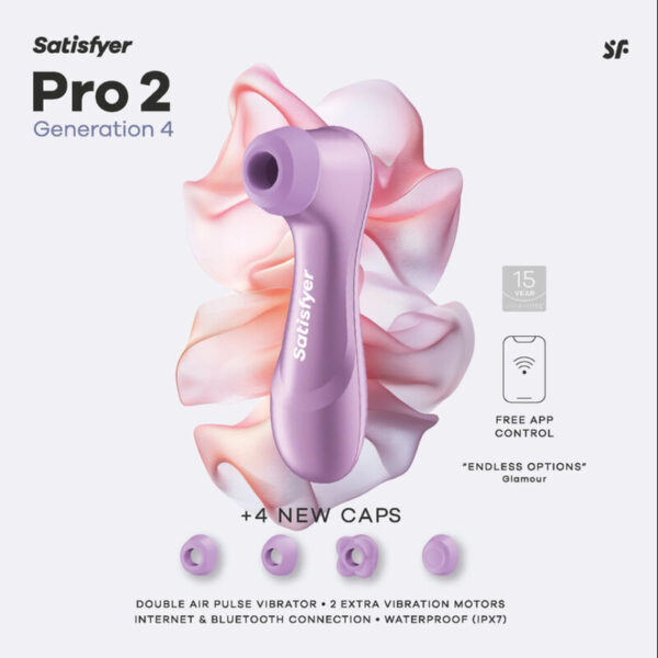 Satisfyer Pro 2 Gen 4 — Air Pulse Stimulator, Amethyst — Clitoral Stimulators — view 7