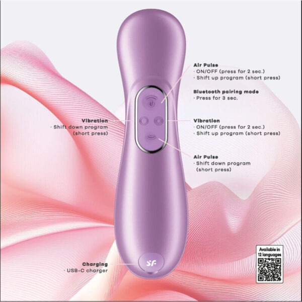 Satisfyer Pro 2 Gen 4 — Air Pulse Stimulator, Amethyst — Clitoral Stimulators — view 3