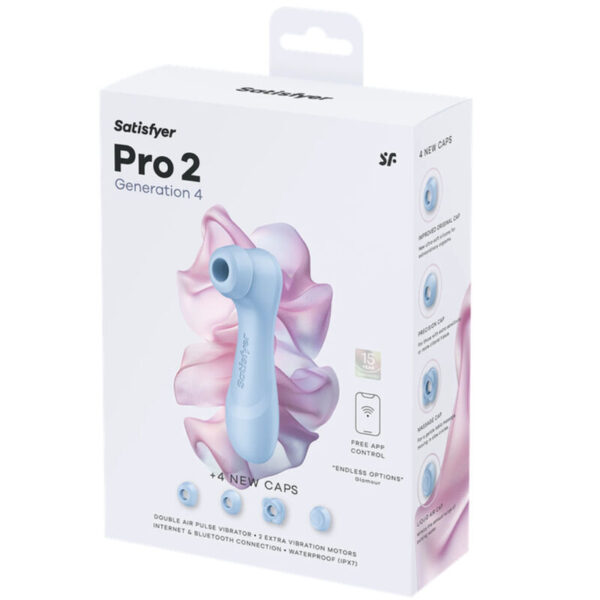 Satisfyer Pro 2 Gen 4 — Air Pulse Stimulator, Serene Blue — Clitoral Stimulators — view 9