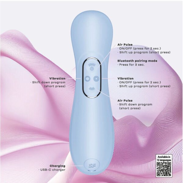 Satisfyer Pro 2 Gen 4 — Air Pulse Stimulator, Serene Blue — Clitoral Stimulators — view 7