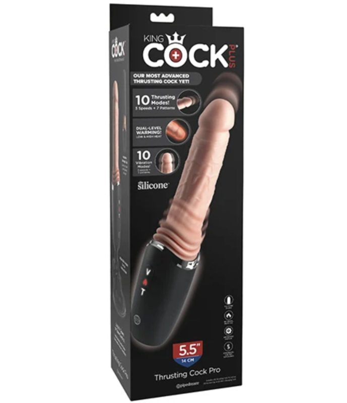 King Cock Plus Thrusting Cock Pro — Silicone Dildo, 12.7 cm — Dildos
