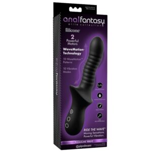 Anal Fantasy Elite Pleasure Wave — Anal Vibrator, Black — view 3
