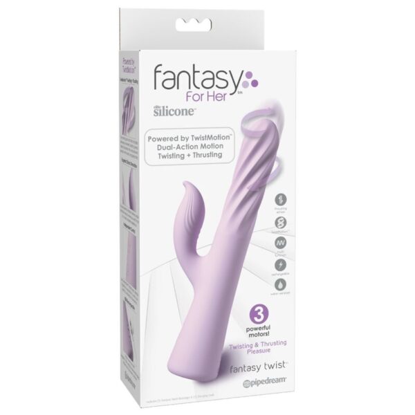 Fantasy for Her Fantasy Twist — Rotating Vibrator, Purple — Rotating Vibrators — view 4