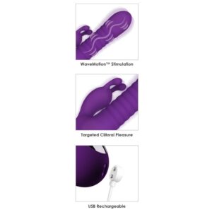 Fantasy for Her Fantasy Wave — Rabbit Vibrator, Purple — Rabbit Vibrators — view 2