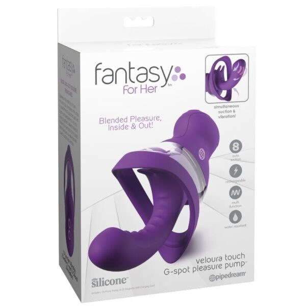 Fantasy for Her Veloura Touch G-Spot — Rabbit Vibrator, Purple — Clitoral Stimulators — view 5