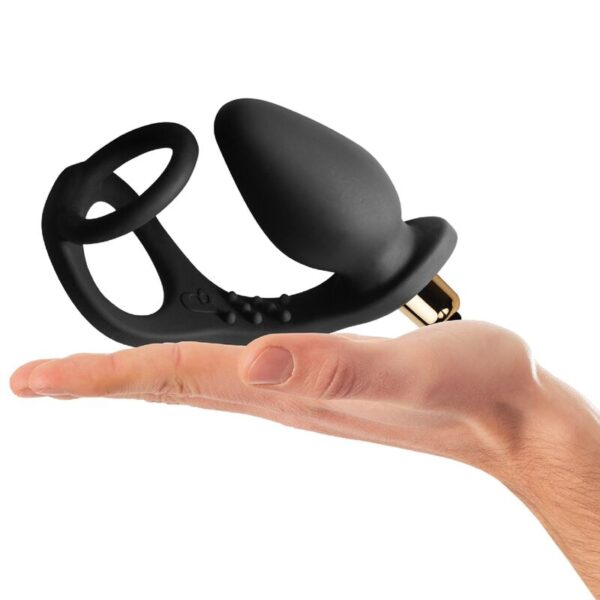 Rocks-Off Ro-Zen — Prostate Vibrator, Waterproof, Onyx Black — Anal — view 7