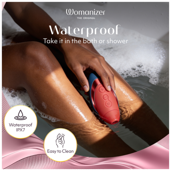 Womanizer Next Liberty — Air Pulse Stimulator, Blue and Red — Clitoral Stimulators — view 6