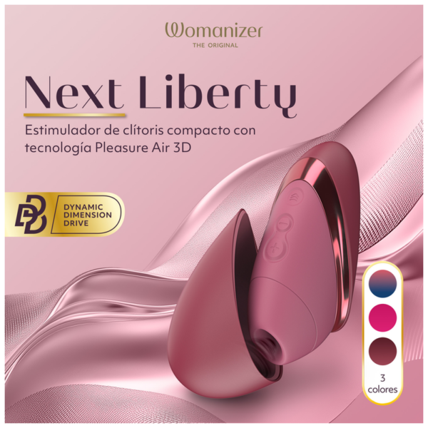 Womanizer Next Liberty — Air Pulse Stimulator, Bordeaux — Clitoral Stimulators — view 5