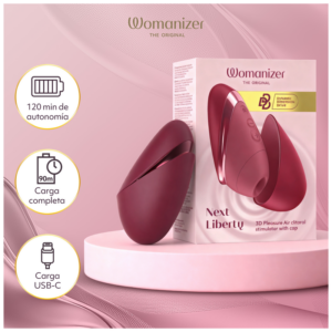 Womanizer Next Liberty — Air Pulse Stimulator, Bordeaux — Clitoral Stimulators — view 4