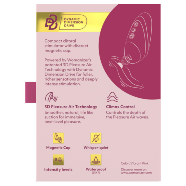 Womanizer Next Liberty — Air Pulse Stimulator, Pink — Clitoral Stimulators — view 7