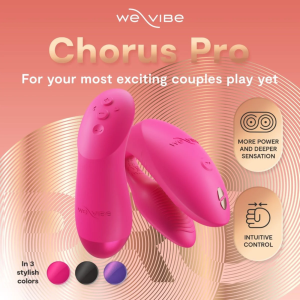 We-Vibe Chorus Pro — Couples Vibrator, Electric Pink — Clitoral Stimulators — view 2