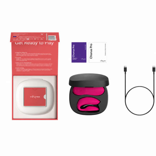 We-Vibe Chorus Pro — Couples Vibrator, Electric Pink — Clitoral Stimulators — view 3