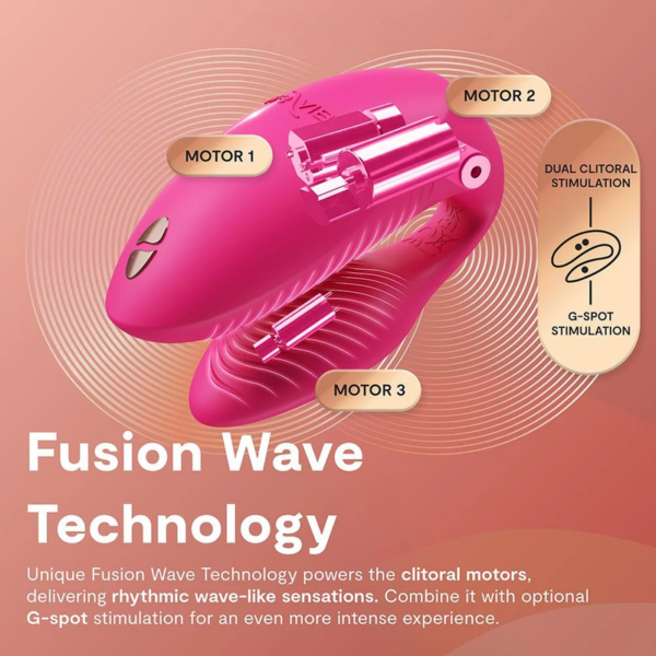 We-Vibe Chorus Pro — Couples Vibrator, Electric Pink — Clitoral Stimulators — view 8