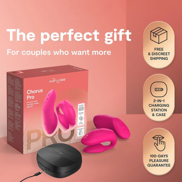 We-Vibe Chorus Pro — Couples Vibrator, Electric Pink — Clitoral Stimulators — view 9