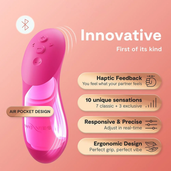We-Vibe Chorus Pro — Couples Vibrator, Electric Pink — Clitoral Stimulators — view 10