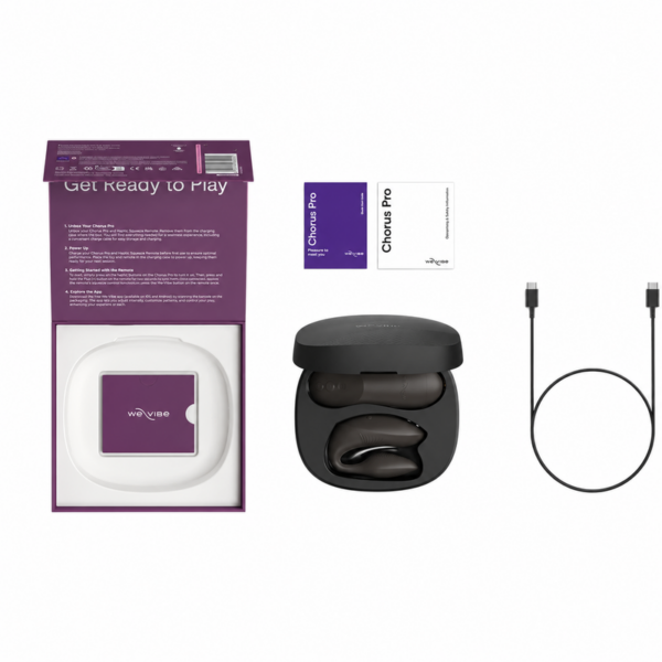 We-Vibe Chorus Pro — Couples Vibrator, Satin Black — Clitoral Stimulators — view 7