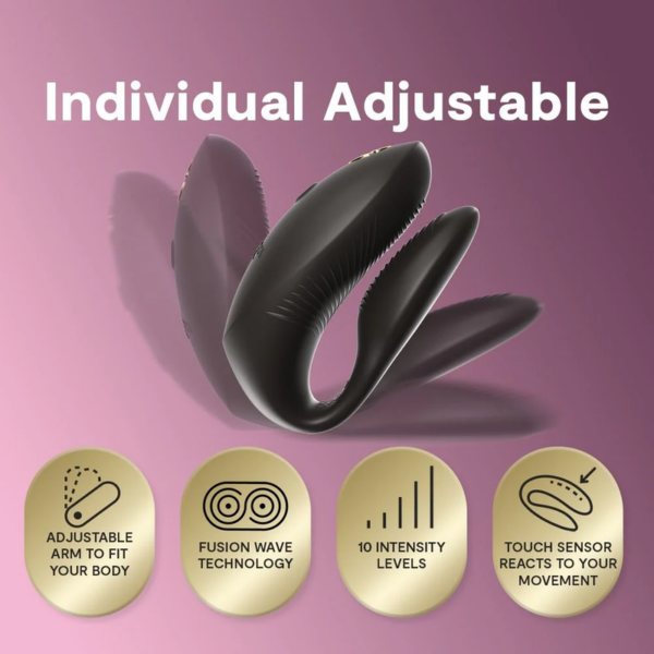 We-Vibe Chorus Pro — Couples Vibrator, Satin Black — Clitoral Stimulators — view 9