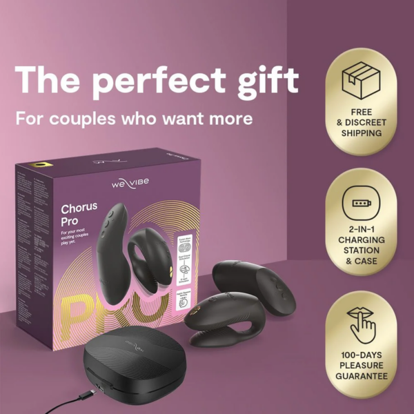 We-Vibe Chorus Pro — Couples Vibrator, Satin Black — Clitoral Stimulators — view 2