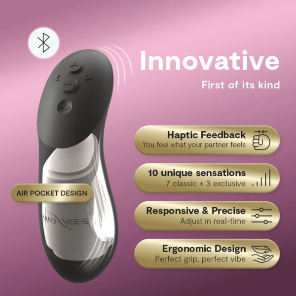 We-Vibe Chorus Pro — Couples Vibrator, Satin Black — Clitoral Stimulators — view 4