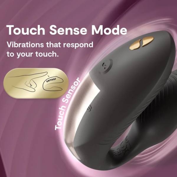 We-Vibe Chorus Pro — Couples Vibrator, Satin Black — Clitoral Stimulators — view 5