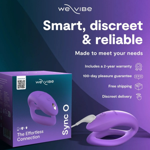 We-Vibe Sync O — Couples Vibrator, Remote Control, Light Purple — Clitoral Stimulators — view 8