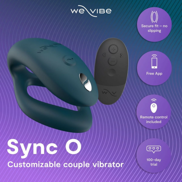We-Vibe Sync 2 — Couples Vibrator, Remote Control, Velvet Green — Clitoral Stimulators — view 2