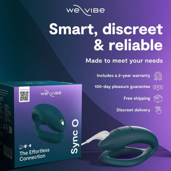 We-Vibe Sync 2 — Couples Vibrator, Remote Control, Velvet Green — Clitoral Stimulators — view 5