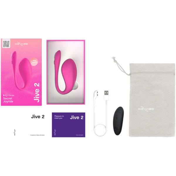We-Vibe Jive 2 — Vibrating Egg, Remote Control, Electric Pink — Remote Control Vibrators — view 5