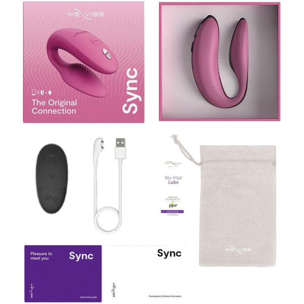 We-Vibe Sync 2 — Couples Vibrator, Remote Control, Rose — Clitoral Stimulators — view 7