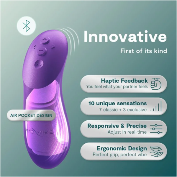 We-Vibe Chorus Pro — Couples Vibrator, Cosmic Purple — Clitoral Stimulators — view 4