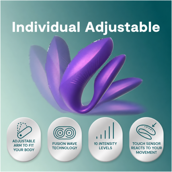 We-Vibe Chorus Pro — Couples Vibrator, Cosmic Purple — Clitoral Stimulators — view 5