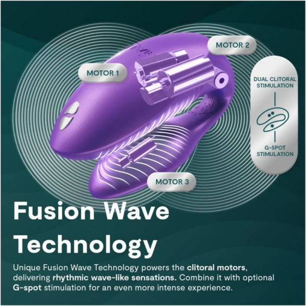 We-Vibe Chorus Pro — Couples Vibrator, Cosmic Purple — Clitoral Stimulators — view 6