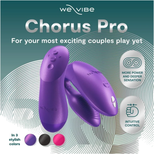 We-Vibe Chorus Pro — Couples Vibrator, Cosmic Purple — Clitoral Stimulators — view 8