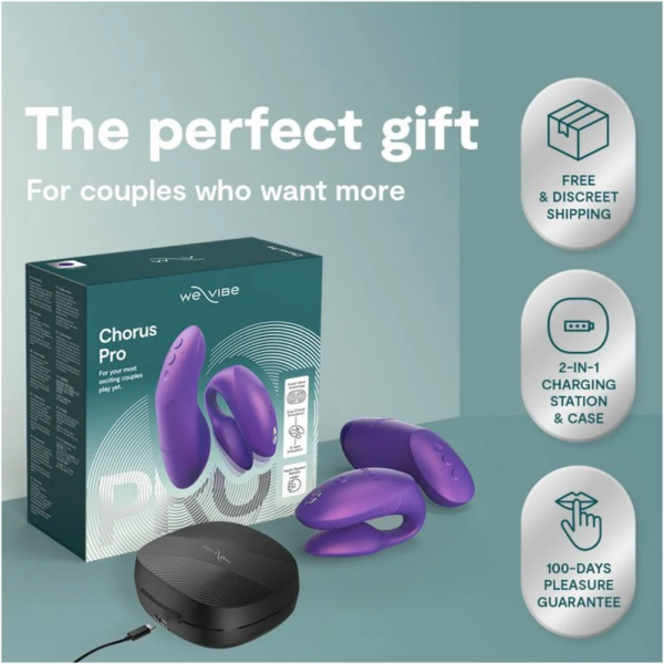 We-Vibe Chorus Pro — Couples Vibrator, Cosmic Purple — Clitoral Stimulators — view 10