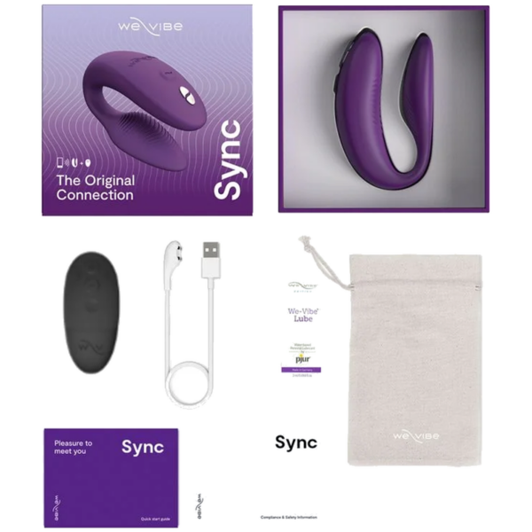 We-Vibe Sync 2 — Couples Vibrator, Remote Control, Purple — Clitoral Stimulators — view 8